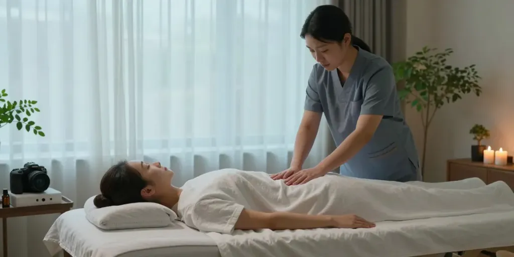 Experience relaxation and tranquility with 종로출장안마 massage therapy in a serene setting.